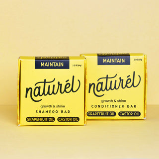MAINTAIN: Shampoo Bar & Conditioner Bar for growth & shine - naturél
