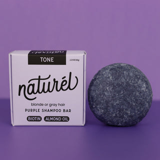 Purple Shampoo bar with Biotin & Almond Oil - naturél